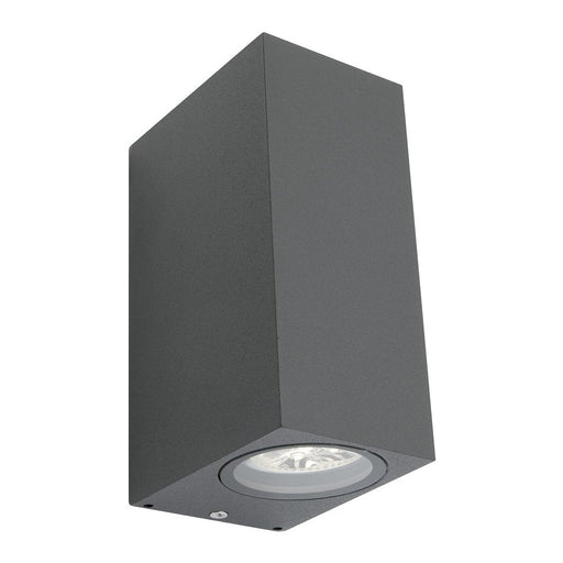 Buy Up / Down Wall Lights Australia Brugge 2 Light Exterior Wall Light Charcoal Frame - BRUG2ECHA