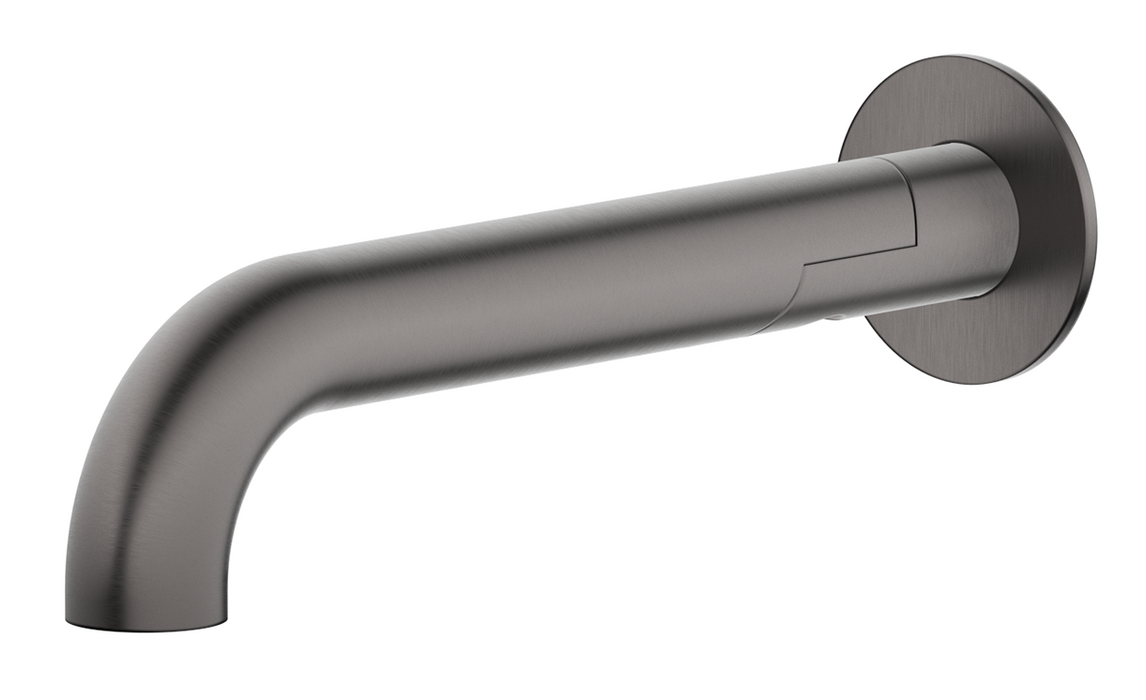 Mica Swivel Bath Spout Curved Gunmetal - BTH-C-SWVL-GM