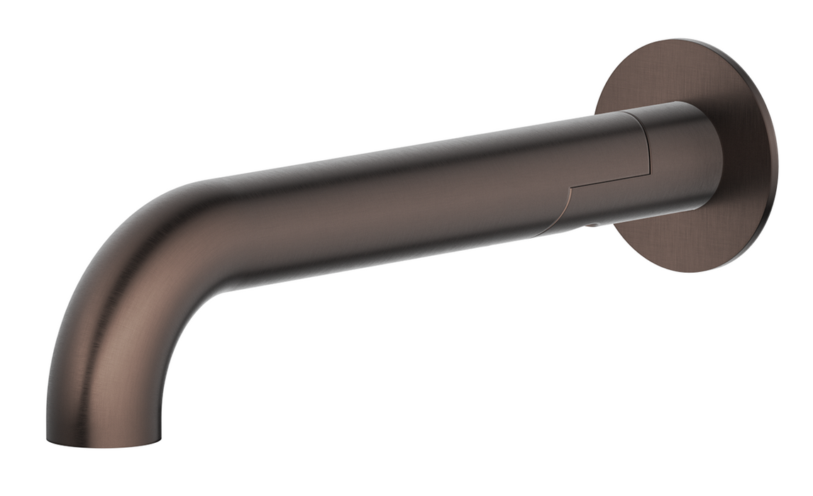 Mica Swivel Bath Spout Curved Dusk Bronze - BTH-C-SWVL-DB
