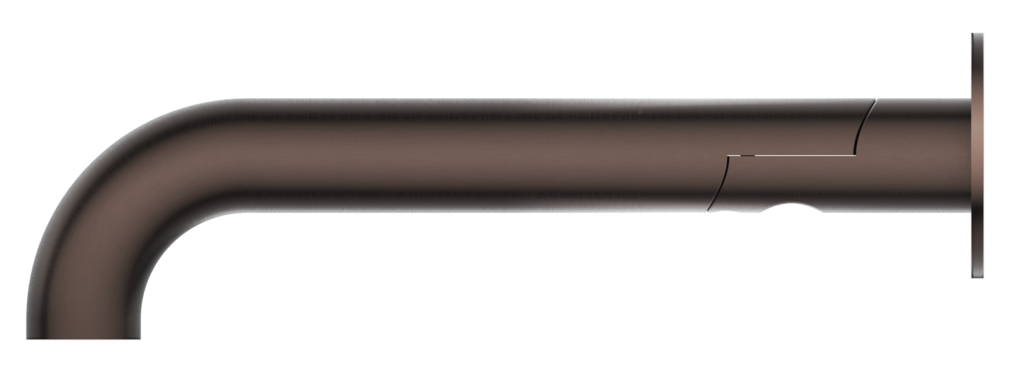 Mica Swivel Bath Spout Curved Dusk Bronze - BTH-C-SWVL-DB
