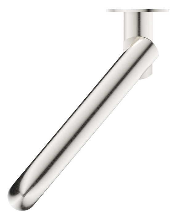Mica Swivel Bath Spout Curved Brushed Nickel - BTH-C-SWVL-BN