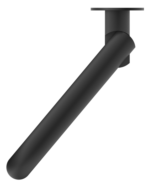 Mica Swivel Bath Spout Curved Black - BTH-C-SWVL-BLK
