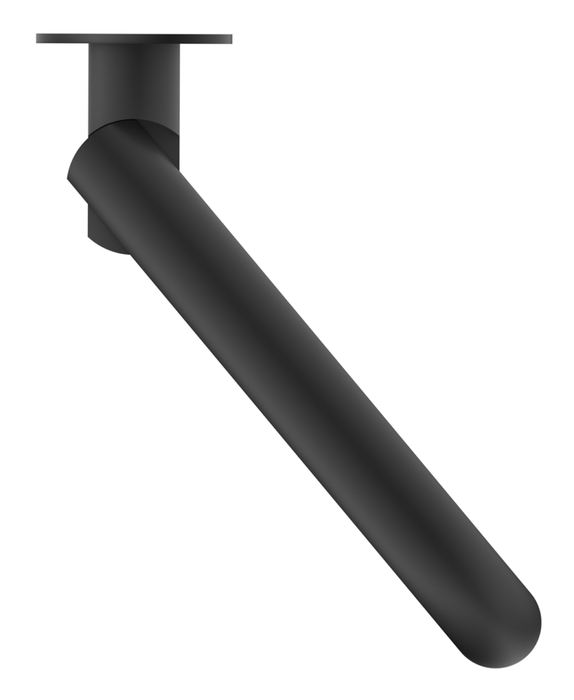 Mica Swivel Bath Spout Curved Black - BTH-C-SWVL-BLK