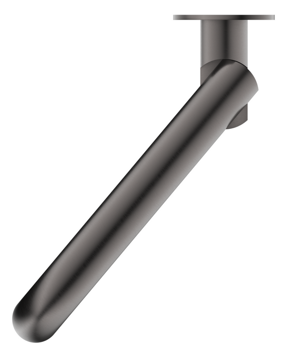 Mica Swivel Bath Spout Curved Gunmetal - BTH-C-SWVL-GM