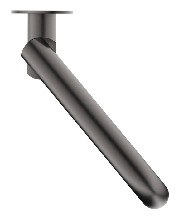 Mica Swivel Bath Spout Curved Gunmetal - BTH-C-SWVL-GM