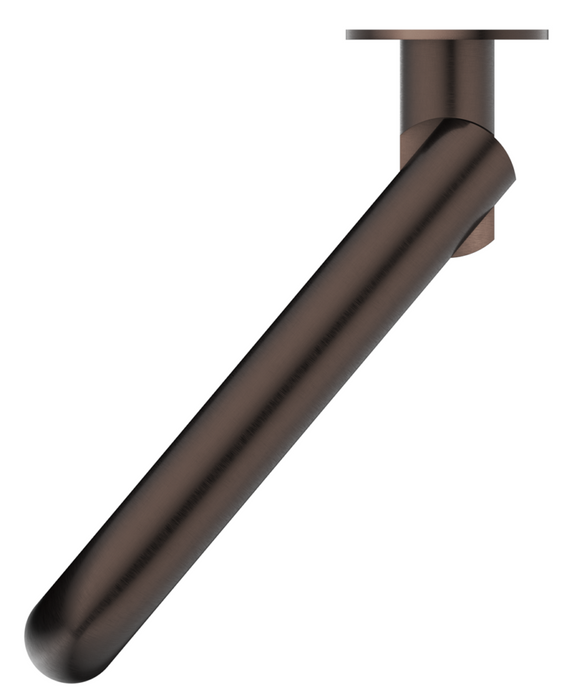 Mica Swivel Bath Spout Curved Dusk Bronze - BTH-C-SWVL-DB