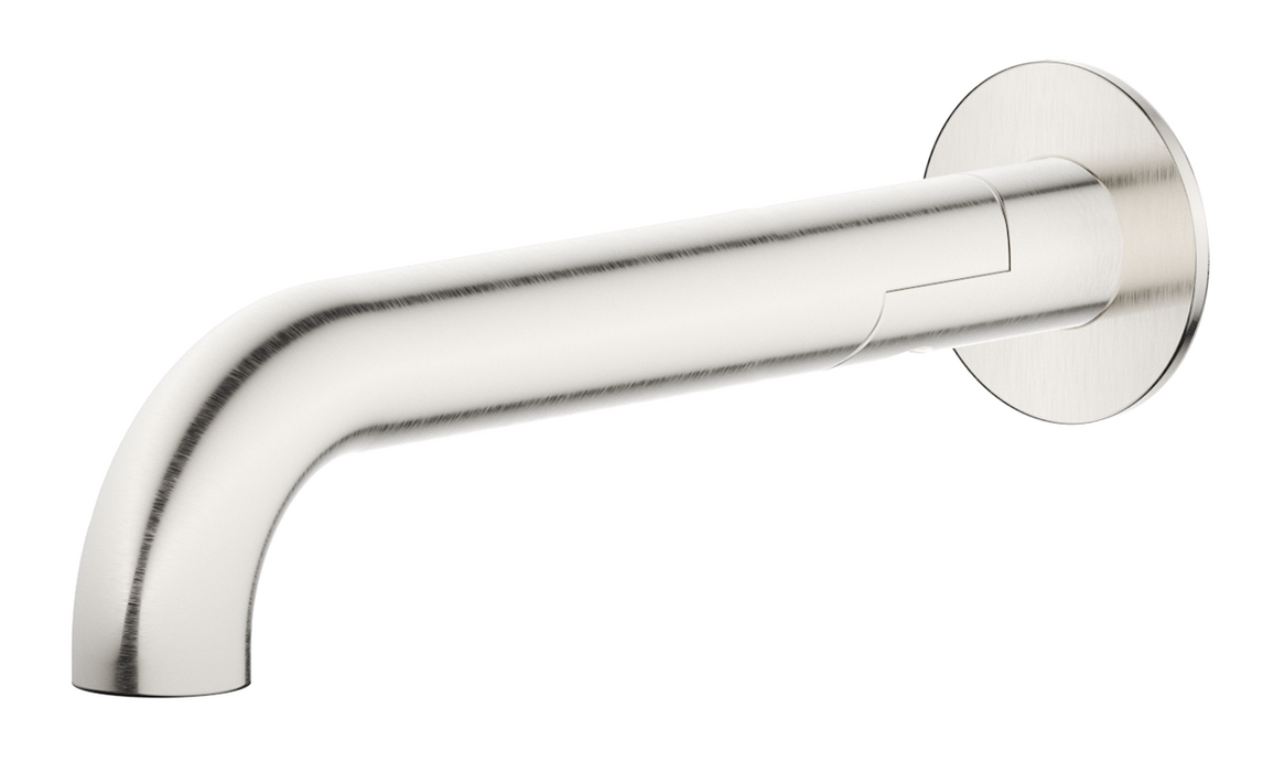 Mica Swivel Bath Spout Curved Brushed Nickel - BTH-C-SWVL-BN