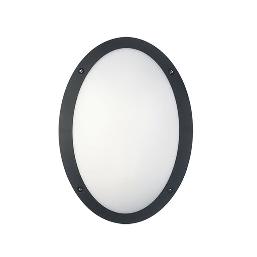 Buy LED Bunker Lights Australia LED Bulkhead Light Oval 12W Black IP66 - BULK3