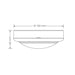 Buy LED Bunker Lights Australia Round LED Bunker Light With Sensor White Polycarbonate 3CCT - SL7272TC/WH/S