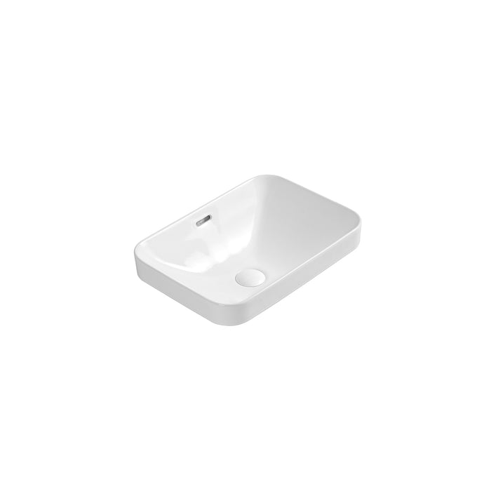 Barlee Semi Inset Basin Gloss White - XECB-094GW