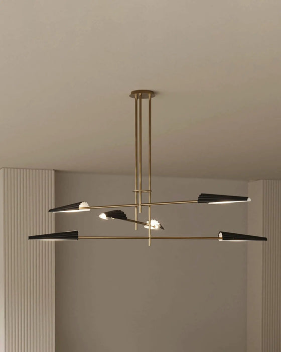 Bion Pendant Light Aged Gold & Black - ARO.C1306/6/ORO-NEG