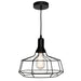 Buy Pendant Lights Australia Cage 1 Light Pendant Large Black - CAGE1PLGE