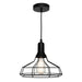 Buy Pendant Lights Australia Cage 1 Light Pendant Medium Black - CAGE1PMED