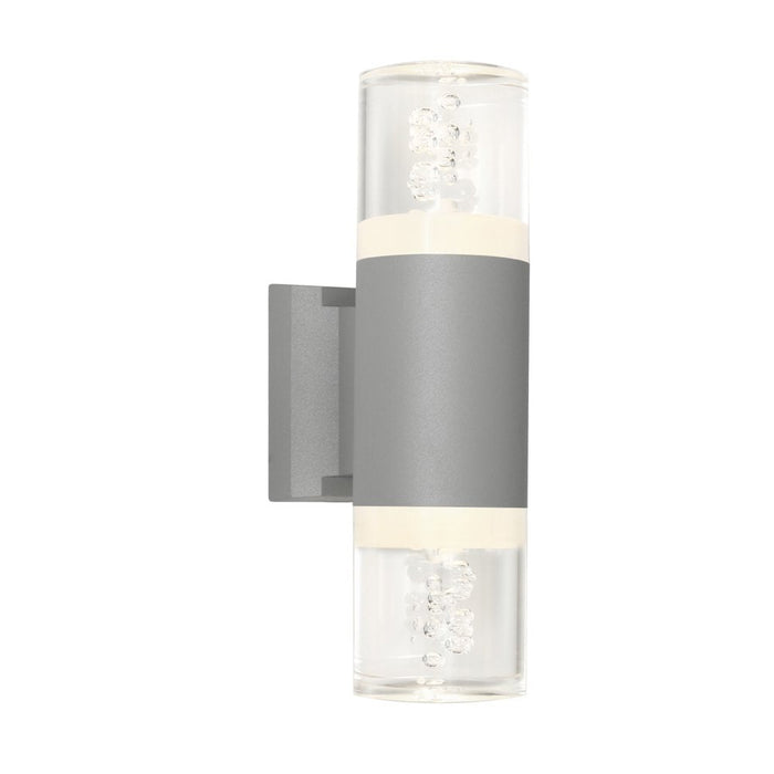 Buy Up / Down Wall Lights Australia Calgary 2 Light Exterior Wall Light Silver - CALG2ESLV