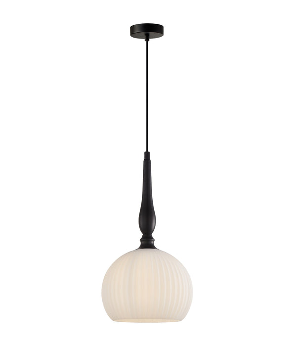 Caliz Small Light Pendant Iron & Frosted Glass Black - CALIZ4