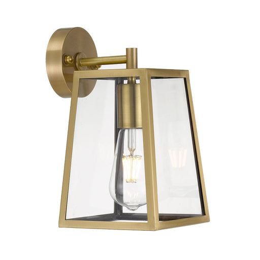 Buy Outdoor Wall Lanterns Australia Cantena 1 Light Small Wall Light Antique Brass - CANTENA WB15-AB