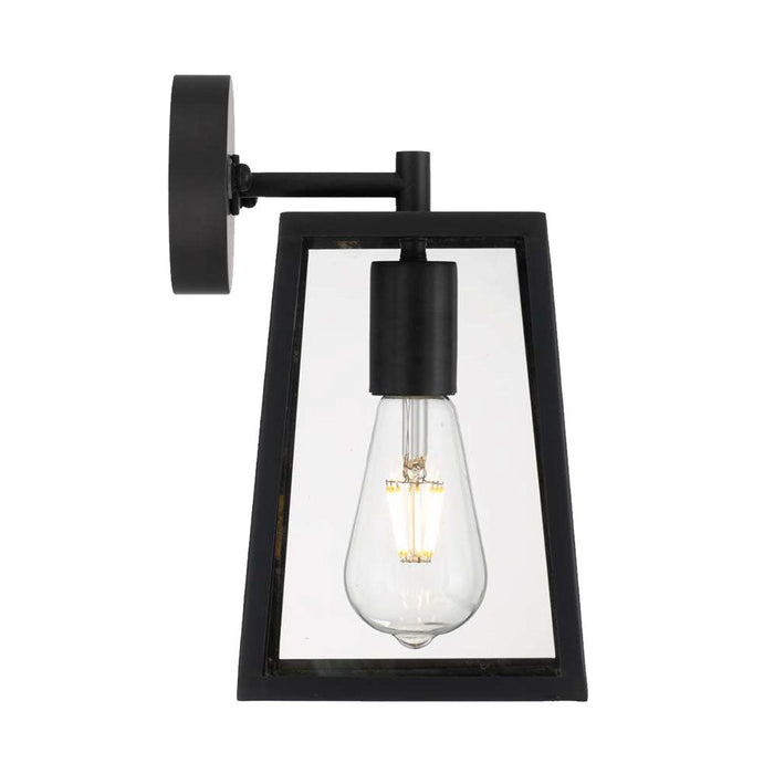 Buy Outdoor Wall Lanterns Australia Cantena 1 Light Small Wall Light Black - CANTENA WB15-BK