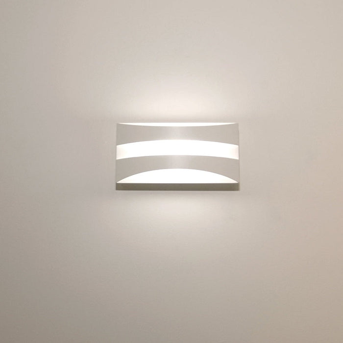 Cardiff Up & Down Wall Light White Aluminium 3CCT - CARDIFF