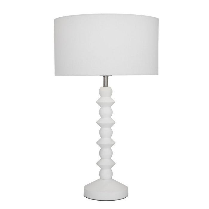 Buy Table Lamps Australia Carter 1 Light Table Lamp Matt White - CART1TL