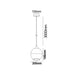 Buy Pendant Lights Australia Casa 1 Light Pendant White With Amber Wine Glass Shape Shade - CASA2