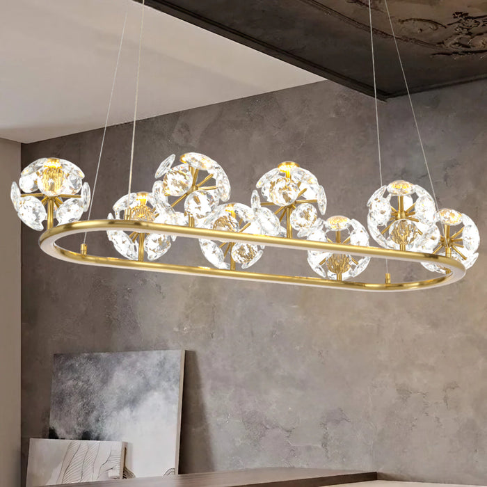 Catania 8 Light Pendant Antique Gold - CATANIA PE08-AG