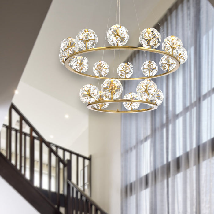 Catania 18 Light Pendant Antique Gold - CATANIA PE18-AG