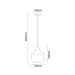 Buy Pendant Lights Australia Caviar 1 Light Pendant Black With Angled Bell Shape Shade - CAVIAR5