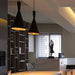 Buy Pendant Lights Australia Caviar 1 Light Pendant Black With Cone Shape Shade - CAVIAR6