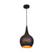 Buy Pendant Lights Australia Celeste 1 Light Pendant Black With Bell Shape Shade - CELESTE1