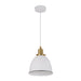 Buy Pendant Lights Australia Interior White With Antique Brass 1 Light Pendant - CEREMA1