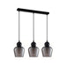 Buy Island Pendant Lights Australia Interior Black Smoke Ellipse Glass Shape 3 Light Island Pendant - CHAMPAN2X3S