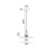 Buy Pendant Lights Australia Chapeau 1 Light Pendant Satin Chrome With Smoke Coolie Shape Shade 220mm - CHAPEAU1