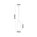 Buy Pendant Lights Australia Chuva 1 Light Pendant Smoke Black Flat Top Ellipse Shape Glass - CHUVA1