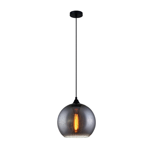 Buy Pendant Lights Australia Chuva 1 Light Pendant Smoke Black Wine Glass Shape - CHUVA2