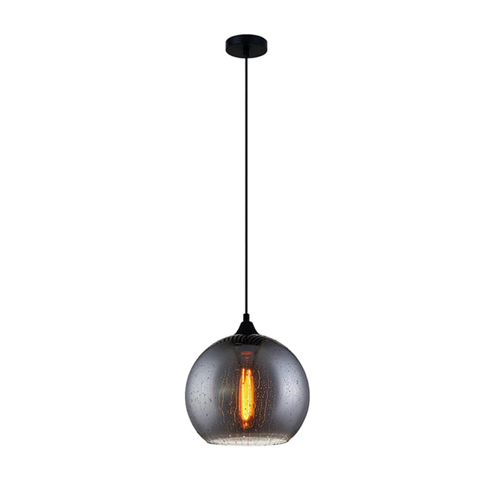 Buy Pendant Lights Australia Chuva 1 Light Pendant Smoke Black Wine Glass Shape - CHUVA2