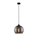 Buy Pendant Lights Australia Chuva 1 Light Pendant Smoke Black Wine Glass Shape - CHUVA2