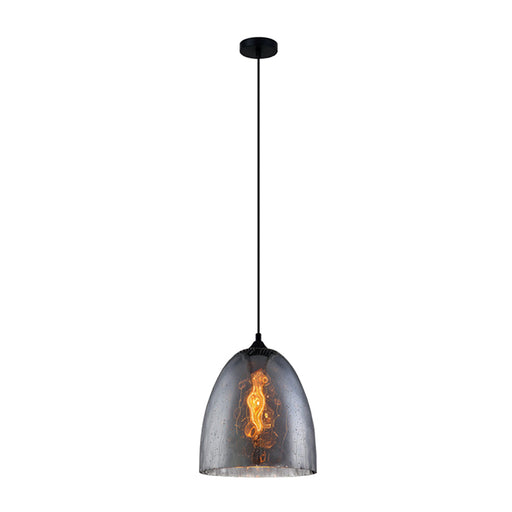 Buy Pendant Lights Australia Chuva 1 Light Pendant Smoke Black Ellipse Shape Glass - CHUVA3