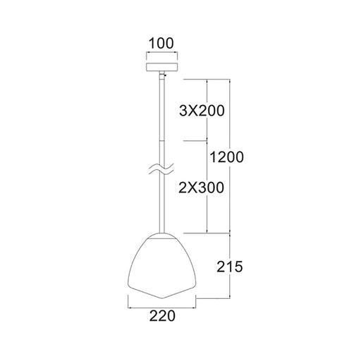 Buy Pendant Lights Australia Ciotola 1 Light Pendant Small Black - CIOTOLA1