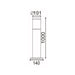 Buy Bollard Lights Australia Elanora Exterior Long Bollard ES Black IP44 1000mm - CLA1615LBL