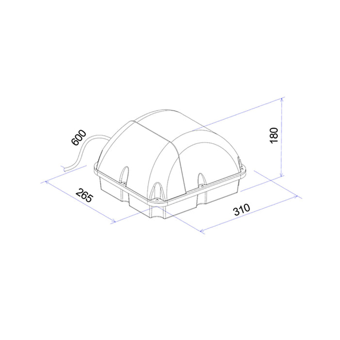 Buy LED Bunker Lights Australia Exterior LED Bunker Light Black 240V 20W 5000K IP65 &amp; IK10 - CLA4736CB