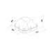 Buy LED Bunker Lights Australia Exterior LED Bunker Light Black 240V 20W 5000K IP65 &amp; IK10 - CLA4736CB