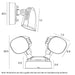 Buy Exterior Spotlights Australia Clarion Double Exterior Spotlights Black 3CCT - CLARION EX2-BK