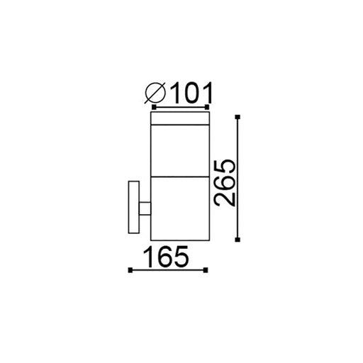 Buy Exterior Wall Lights Australia Elanora Exterior Wall Light ES 304 Stainless Steel IP44 - CLAW32