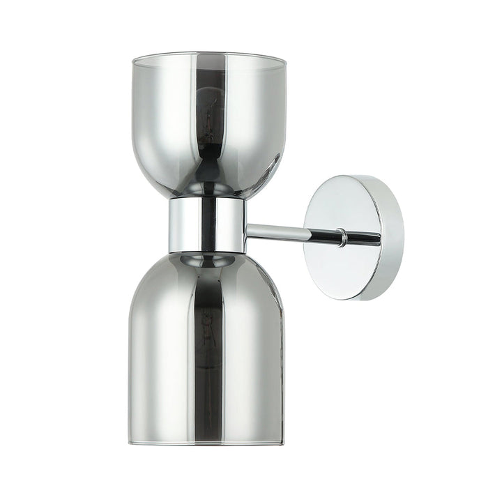 Buy Wall Sconce Australia CLESSIDRA Ellipse Wall 2 Lights Chrome Smokey - CLESSIDRA1W