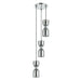 Buy Cluster Pendants Australia CLESSIDRA Ellipse Cluster Pendant 3 Lights Chrome Smokey - CLESSIDRA1X3R