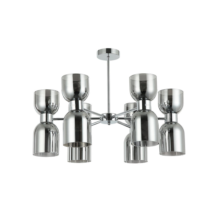 Buy Pendant Lights Australia CLESSIDRA Ellipse Pendant 12 Lights Chrome Smokey - CLESSIDRA3