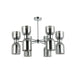 Buy Pendant Lights Australia CLESSIDRA Ellipse Pendant 12 Lights Chrome Smokey - CLESSIDRA3