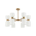 Buy Pendant Lights Australia CLESSIDRA Ellipse Pendant 12 Lights Brass Opal - CLESSIDRA4