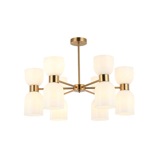 Buy Pendant Lights Australia CLESSIDRA Ellipse Pendant 12 Lights Brass Opal - CLESSIDRA4