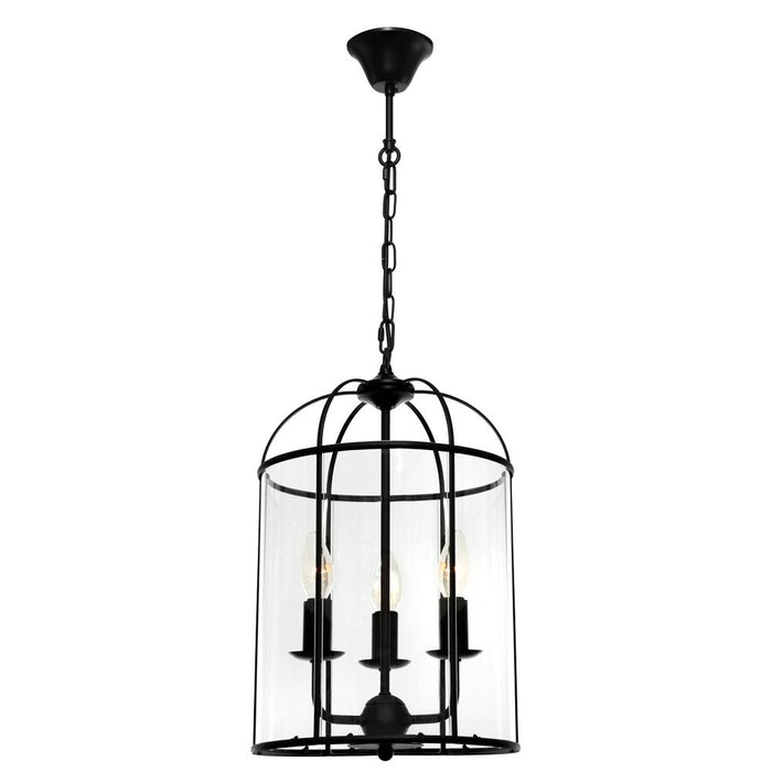 Buy Pendant Lights Australia Clovelly 3 Light Pendant Light Black - CLOV3PBLK
